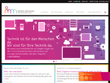Tablet Screenshot of mensch-und-mouse.de